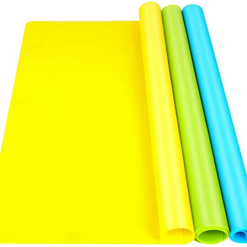 LEOBRO 3 Pack A3 Large Silicone Mats for Crafts, 15.7â€ x 11.7â€ Silicone  Craft Mat for Resin Casting Mold, Nonstick Nonslip