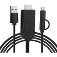 thumbnail image 4 of ZOUSSIQI Micro USB/Type-C Adapter HDMI Cable, 1080P Bluetooth Same Screen Cable for Android Mobile Phone for HDMI Interface TV, Monitor, Projector CA919-94519, 4 of 9