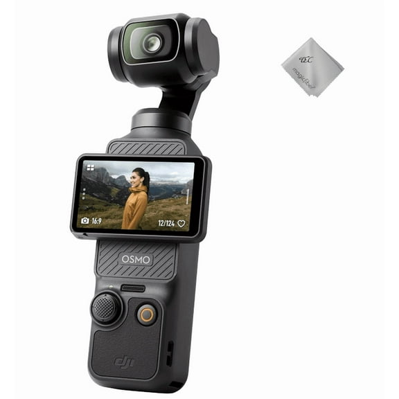 NEW TEC DJI Osmo Pocket 3 4K Action Camcorder with 1-Inch CMOS, 3-Axis Gimbal Stabilization, ActiveTrack 6.0  with Vlogging, 4x Zoom, Black