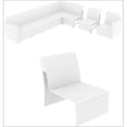 thumbnail image 1 of Siesta ISP837-WH Monaco Sectionnel Pièce d'Extension Blanc avec Coussin, 1 of 3