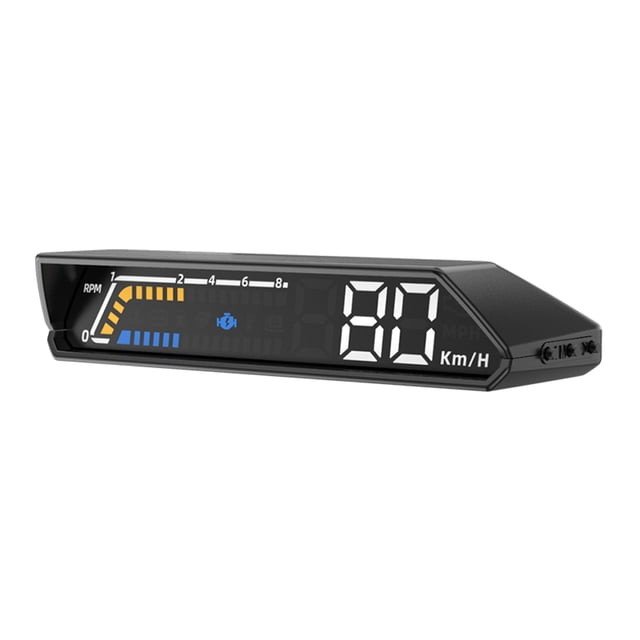 Nuevo producto HUD head-Up display OBD instrumento multifunción para vehículo transmisión temperatura aceite monitoreo temperatura aceite pantalla dual S100 ---- con video