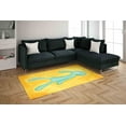 thumbnail image 4 of Modern Rug, Entry Rug, Bold And Brash Rugs, Front Door Rug, Squidward Painting Rugs, Cute Rug, Area Rugs, Yellow Rugs, Gift for the Home, 5.9'x9.2' - 180x280 cm, 4 of 4
