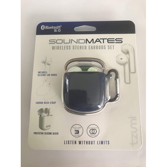 Auriculares Inalámbricos Tzumi con Carga Compactos en Azul