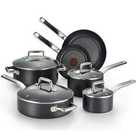 T-Fal Professional Cookware - Cookware Set - Black, (Best Professional Cookware Set)