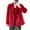 Red, variant on QUNYINEY Women's Winter Coats Gray Fleece Trench Coat Double Breasted Turndown Collar with Pockets Long Sleeve Loose Fit Womens Jacket
