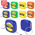 thumbnail image 1 of PROLOSO Porte-Clés à Mesurer Rétractable Lot de 20 pour Enfants et Adultes 1m/3 Pieds, 1 of 4