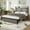 Antique Grey#910, variant on Bed Frames Queen size metal bed frame, square platform bed with under-bed storage, no spring-loaded mattress required, vintage brownQ,Adjustable Bed Base
