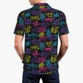thumbnail image 5 of Rocae Graffiti Art for Men's Short Sleeve Polo Shirt, Quick Drying Performance Moisture Wicking Sports Men's Golf Shirt 3X-Large, 5 of 9
