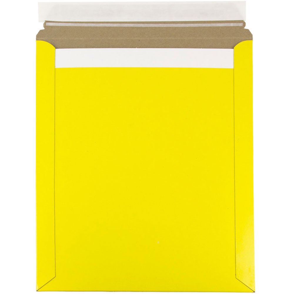 JAM Paper Color Stay Flat/Photo Mailer Open End Envelopes, 11 x 13 1/2
