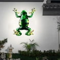 thumbnail image 6 of Miulika 2x Frog Statue Colorful Anti-Rust Metal Einfach Zu Installieren Wall Decor Sculpture for Indoor Yard Fence Trees Fences Sidewalk, 6 of 9