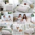 thumbnail image 5 of Vintage Boho Bedding Duvet Cover Set King Size 4 Pieces Farmhouse Green Retro Classic Abstract Bedding Set with Zipper Closure, 1 Comforter Cover 92x106 Inches 1 Flat Sheet & 2 Pillow Cases, 5 of 7