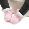 thumbnail image 6 of Baby Girls Boys Plush Snow Boots Soft Sole Anti-Slip Mid Calf Warm Winter Toddler Walking Shoes 12-18 Months, 6 of 11