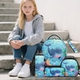 thumbnail image 2 of HUIACONG Adorable Whale Under the Sea School Backpack Set, 17 Inch Cute Children Bookbag with Lunch Bag, Perfect for Young Animal Lovers, 2 of 7