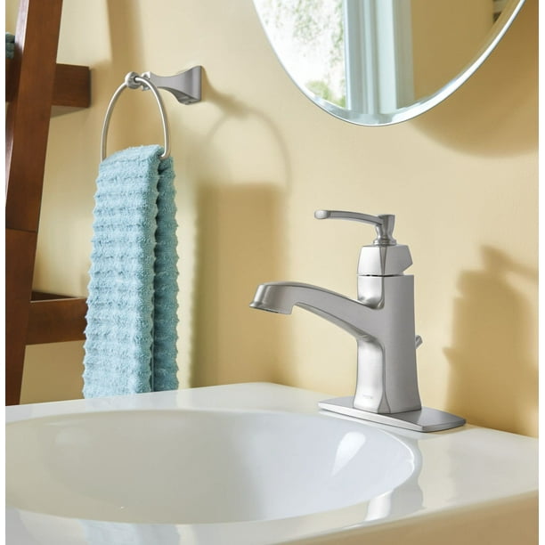 Moen WS84923 Conway OneHandle Single Hole or Centerset Bathroom Faucet