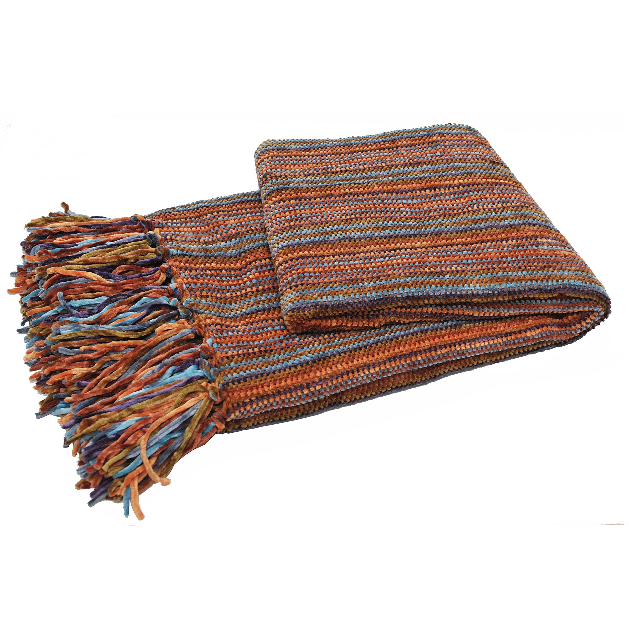 Chenille streamers striped throw new arrivals