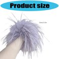 thumbnail image 3 of Extra Large Feathered Scrunchies For Women Lightweight Cuffs Comfortable Hair Accessories Stylish Design For Daily Use, 3 of 9