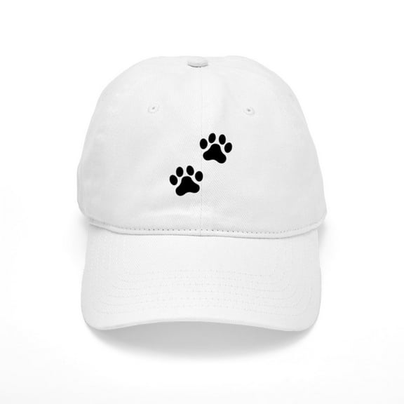 CafePress - Pawprints Cap - Adjustable 100% Brushed Unisex Casual Cotton Baseball Cap, Beige, 1