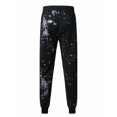 thumbnail image 3 of Puntoco Pantalones deportivos casuales con cintura elástica y cordón con degradado para hombre, 3 of 7