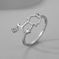 thumbnail image 2 of Serotonin Ring Science Chemistry Molecule Stainless Steel Ring Jewelry Gifts, 2 of 5