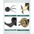 thumbnail image 2 of Leviers Mats pour Porte de Passage Style Ondulé Poignées de Hall et de Garde-Robe Poignée Intérieure de Porte Sans Clé Ensembles de Leviers Anti-Blocage Réversibles pour Levier Côté Droit et Gauche Forme de Levier, 2 of 7