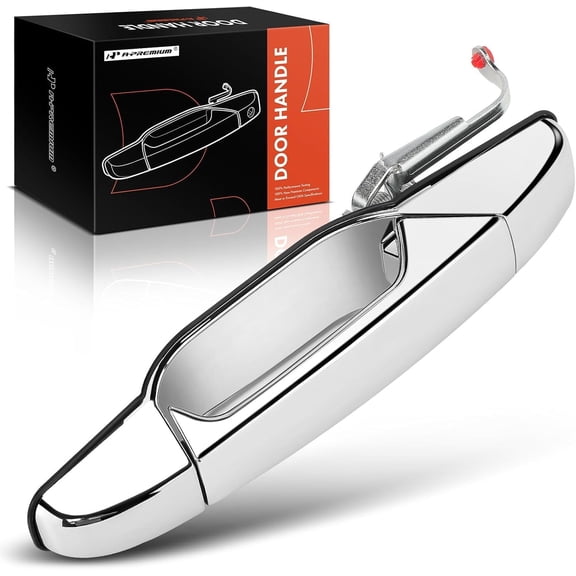 A-Premium - Rear Left Driver Side Exterior Door Handle - Compatible with Chevy, GMC & Cadillac Models - 2007-2014 - Silverado, Sierra, Tahoe, Suburban, Avalanche, Yukon - Replace# 15915659, 25960521