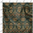 thumbnail image 2 of Soimoi Poly Taffeta Green Fabric By the Yard - 56 Inch Wide - Leaves Paisley Patchwork - Nature's Beauty Enhanced with Paisley Patterns and Leaves Printed Fabric, 2 of 6