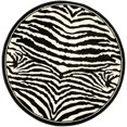 thumbnail image 1 of Safavieh Lyndhurst 4' Round Power Loomed Rug in White and Black, 1 of 3