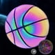 thumbnail image 3 of Btafrte Pelota Baloncesto Reflectante Holográfica PU Al Desgaste (celosía Neón), 3 of 7