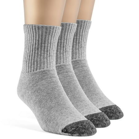 Women's Cotton Premium Quarter Cushion Socks - 3 Pairs