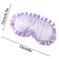 thumbnail image 3 of Krdevn Ruffled Satin Sleep Eye Mask Soft Lightweight Full Light Blocking Comfortable Eye Cover Travel Home Nap Night Sleeping Relax Sleep Aid Accessory, 3 of 7