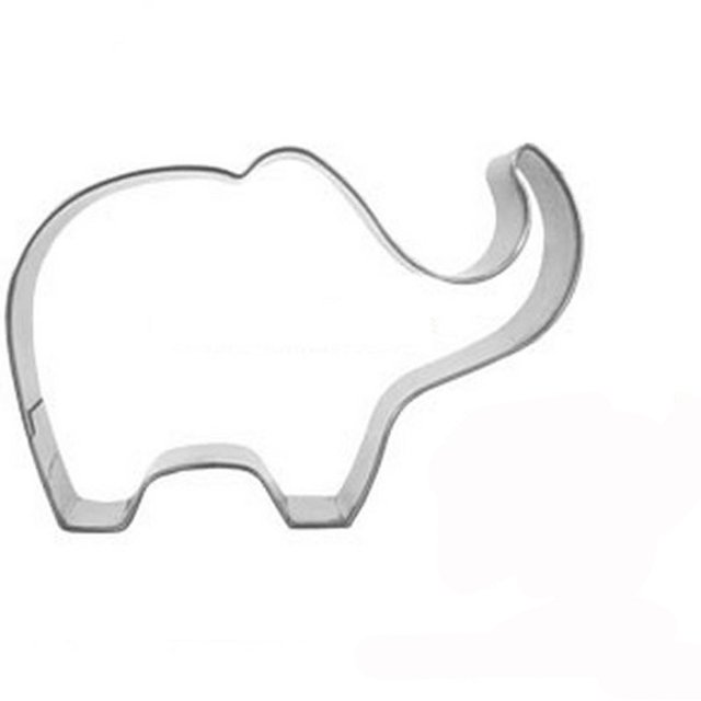 Elefante animal cortador de galletas pastel de acero inoxidable para hornear galletas pastelería molde Adepaton CKCHMRAMV