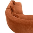 thumbnail image 6 of GDF Studio Luxury 122" Extra Large Sectional Sofa, 4 Seater Curved Corner Sofa with Round Cushions, Orange, 6 of 11