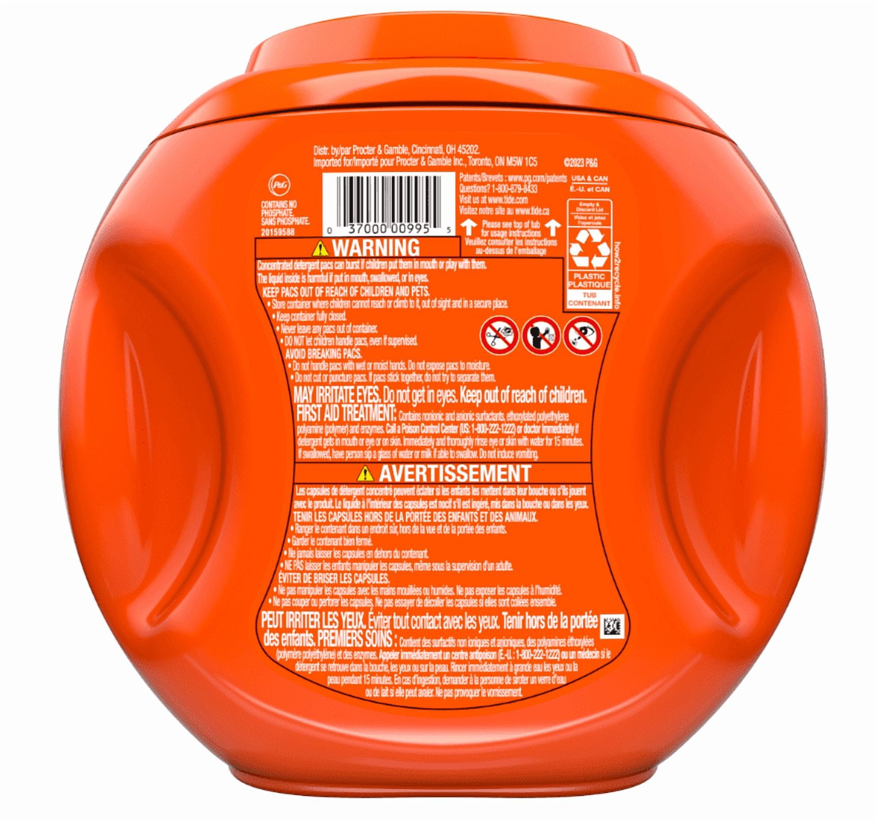 Pack of 2 Tide PODS Liquid Laundry Detergent, Original Scent, HE Compatible, 42 Count