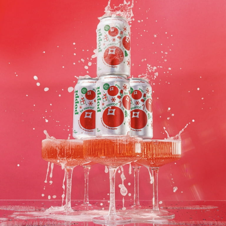 Poppi Prebiotic Soda, Cranberry Fizz, 12 fl oz Can - Walmart.com
