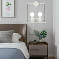 thumbnail image 4 of Appliques Murales Intérieures Créatives LED pour Chambre à Coucher Dessin Animé Petites Personnes Balançoire Lampe Murale Mini Poupée Réglable Appliques Murales Éclairage Décor Métal Lampes de Chevet Modernes 1xe26 (Noir, 4 of 8