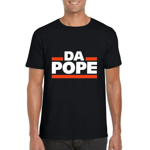 Da Pope Parody Graphic Artistic Church Humor Statement T-Shirt, for men & women, up to size 5XL