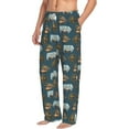 thumbnail image 2 of Daiia Miniature Ship In Bottle Men's Sleep Pant with Pockets and Drawstring,Pajama Pants-X-Large, 2 of 9