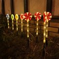 thumbnail image 3 of Matsuzay Light Solar Garden Patio Lámpara de césped Pathway Candy Night Paisajismo Iluminación Decoración Suelo Inserción Recargable Iluminación y accesorios Rojo Matsuzay HA072962-02, 3 of 6