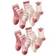thumbnail image 4 of 5 pares de calcetines deportivos de algodón para niñas, calcetines deportivos de tubo medio, diseño bonito, transpirables, cálidos, atléticos, XL, 4 of 5