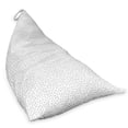 thumbnail image 2 of Geometric Lounger Chair Bag, Sky Night Related Plenitude Little Five Pointed Star Shapes on Plain Backdrop, High Capacity Storage with Handle Container, Lounger Size, Grey and White, by Ambesonne, 2 of 5