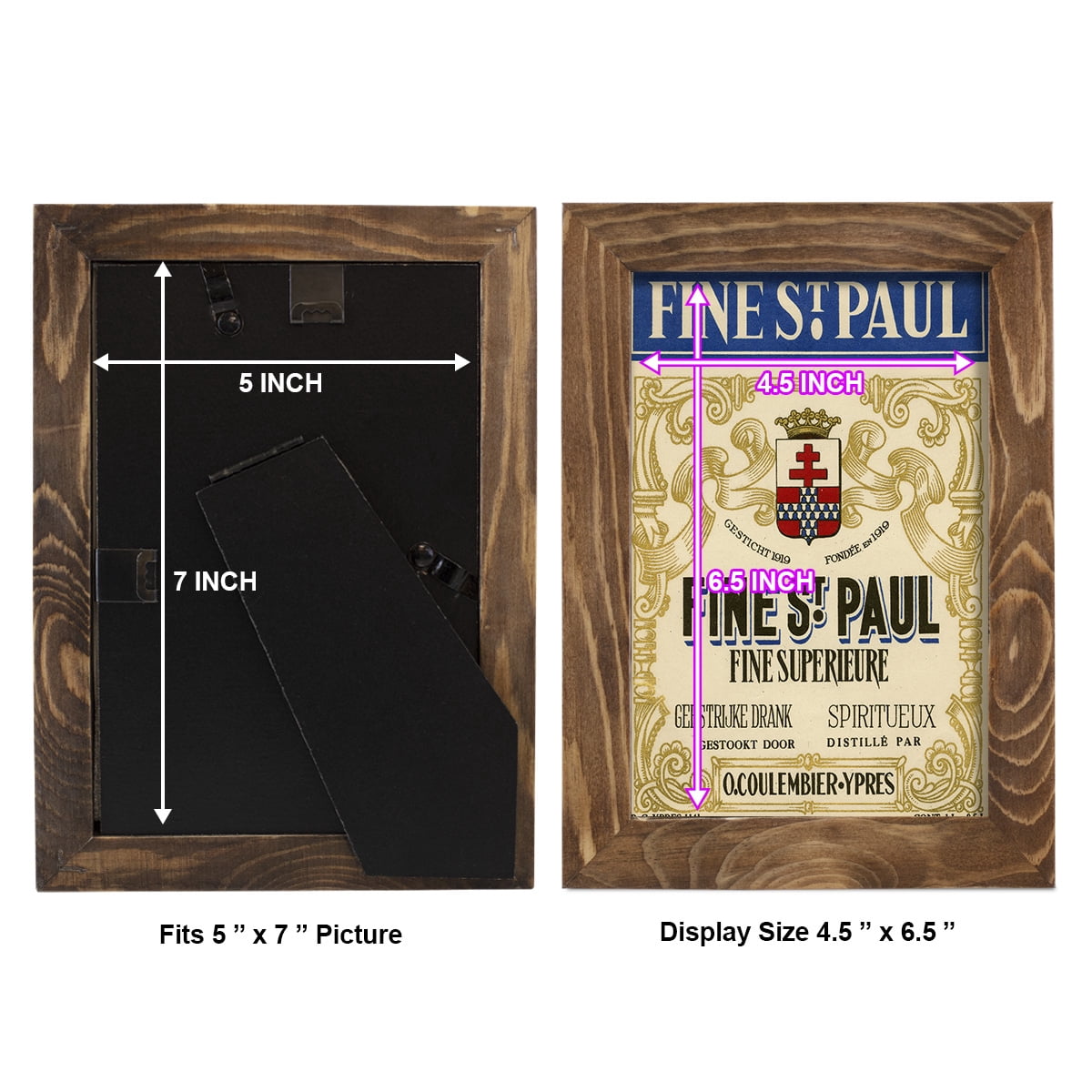 Fine St. Paul -Framed Print w/glass-Walnut