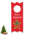 thumbnail image 1 of TEHAUX 1Pack Christmas Theme Door Handle Ornament Felt Multi-colored for Guests, 1 of 6