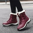 thumbnail image 6 of YOURDIARY Womens Winter Snow Boots Waterproof Anti-Slip Ankle-High Booties Faux Fur Lining, 6 of 8
