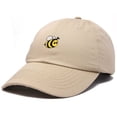 thumbnail image 4 of DALIX Bumble Bee Baseball Cap Dad Hat Embroidered Womens Girls in Khaki, 4 of 6