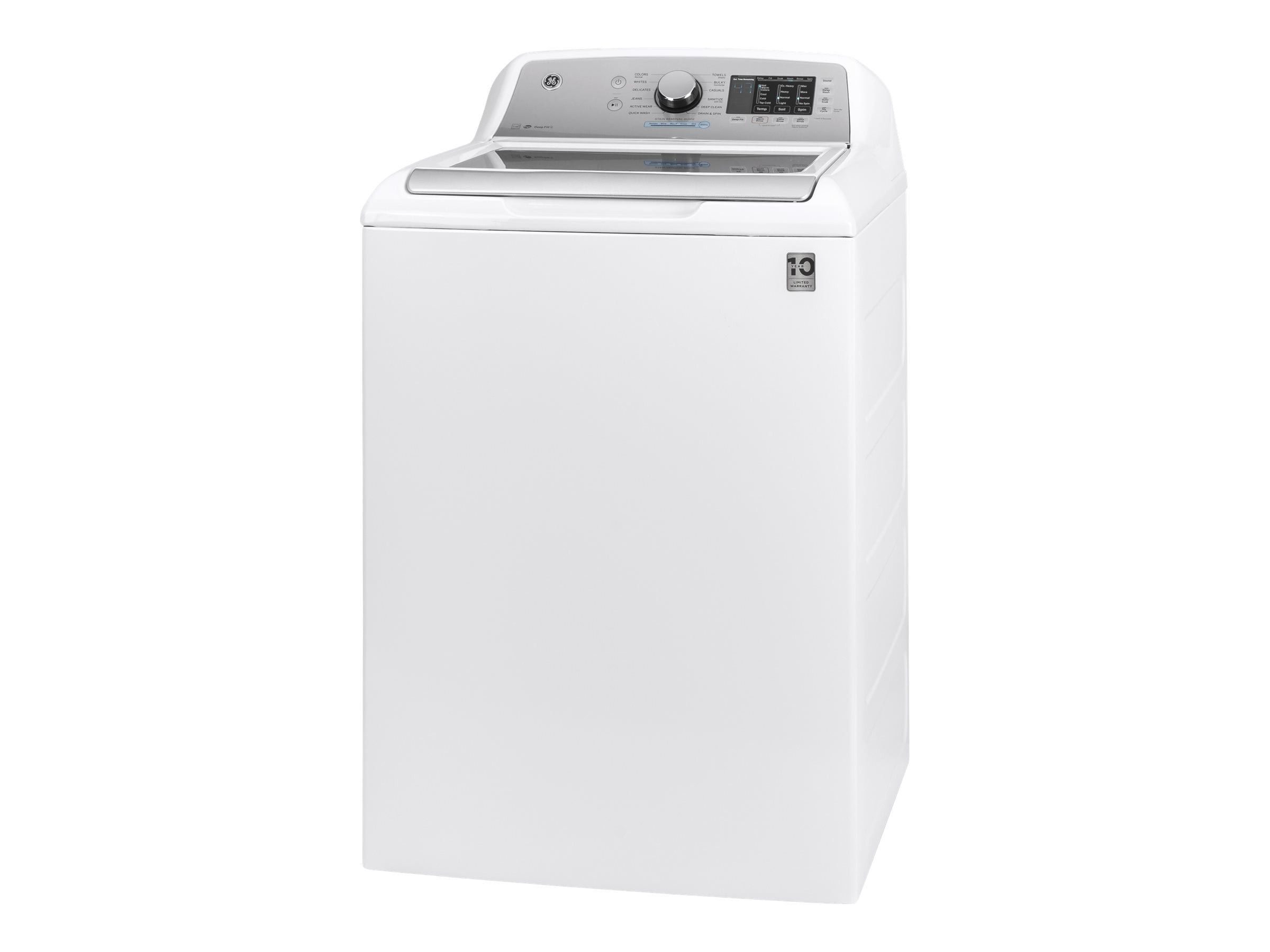 GE GTW720BSNWS Washing machine freestanding width 27 in depth