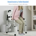 thumbnail image 2 of Costway One-button Folding Walker Aluminum Walking Frame w/ Adjustable Height, 2 of 10