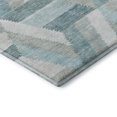 thumbnail image 3 of Addison Rugs Mayfield Premium Machine Washable Transitional Geometric Teal Rectangle Rug, 10' x 14', 3 of 6