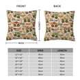 thumbnail image 6 of Wukai Animal Truck Premium Polyester Fleece Pillow Covers with Hidden Zipper Closure,Luxuriously Soft and Durable-22"x22", 6 of 7