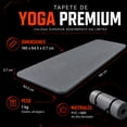 thumbnail image 2 of Tapete de Yoga Centurfit Fitness Portatil Negro 10 mm, 2 of 8