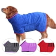 thumbnail image 2 of Albornoz para mascotas, toalla absorbente de microfibra para perros, ropa para perros grandes, 2 of 6